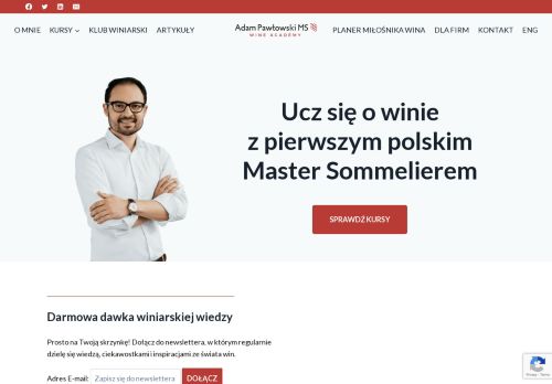 Adam Pawłowski MS Wine Consulting